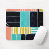 ジオメトリブロック マウスパッド (マウス)