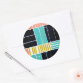 ジオメトリブロック ラウンドシール (封筒)