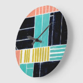 ジオメトリブロック ラージ壁時計 (傾斜)