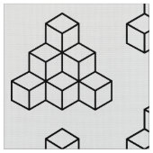 ジオメトリブロック – 黒 ファブリック (クローズアップ)