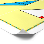 ジオメトリポスター:三角形のタイプ ポスター (角)