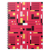 ジオメトリポルカストライプ ノートブック (正面)