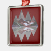 ジオメトリマウンテンシーン メタルオーナメント (左)