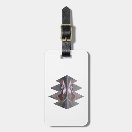 ジオメトリマウンテンシーン ラゲッジタグ (正面縦)