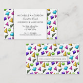 ジオメトリモダン三角法のレッスン 名刺 (正面/裏面)