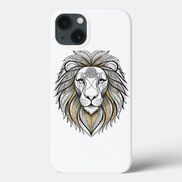 ジオメトリライオン | マンダラライオンキング電話ケース iPhone 13ケース