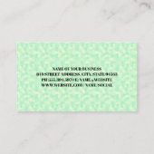 ジオメトリライトグリーンパターン 名刺 (裏面)