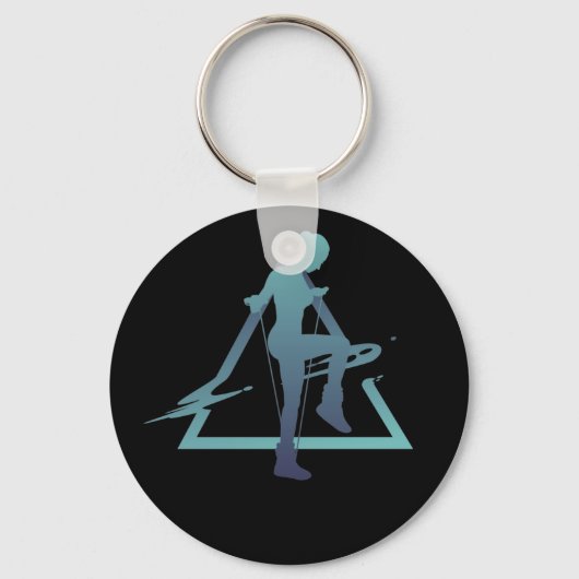 ジオメトリロープジャンプ キーホルダー (正面)