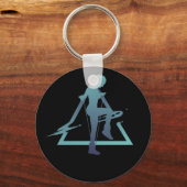 ジオメトリロープジャンプ キーホルダー (正面)