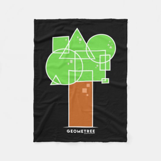 ジオメトリーI フリースブランケット (正面)