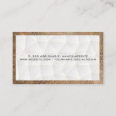 ジオメトリ三角形パターン |レザーフレーム 名刺 (裏面)