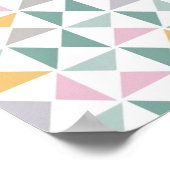 ジオメトリ三角形 ポスター (角)