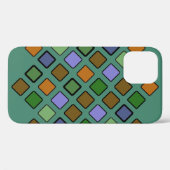 ジオメトリ対角四角形混合 Case-Mate iPhoneケース (裏面 (横))