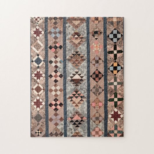 ジオメトリ形状のキルト ジグソーパズル (縦)