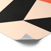 ジオメトリ形状のシームレスな抽象芸術パターン。地域 ポスター (角)