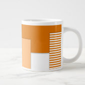 ジオメトリ形状の切り取り紙 ジャンボコーヒーマグカップ (右)