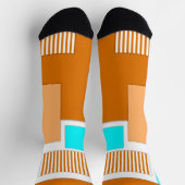 ジオメトリ形状の切り取り紙 ソックス (上部)