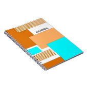ジオメトリ形状の切り取り紙 ノートブック (右側)