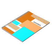 ジオメトリ形状の切り取り紙 ノートブック (左側)