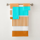ジオメトリ形状の切り取り紙 バスタオルセット (インサイチュ)