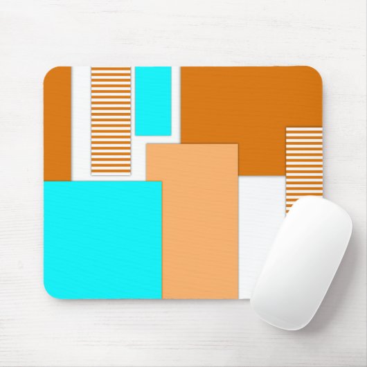 ジオメトリ形状の切り取り紙 マウスパッド (マウス)