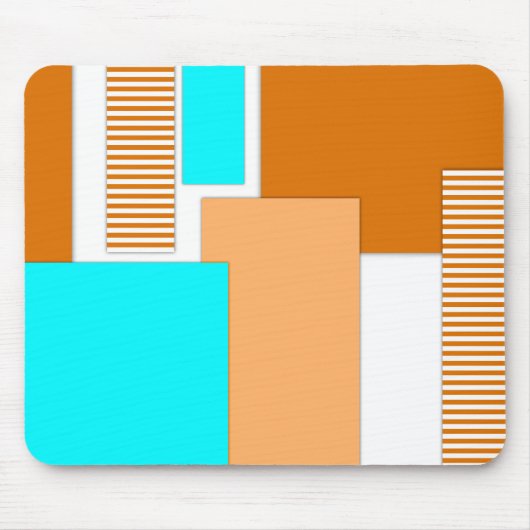 ジオメトリ形状の切り取り紙 マウスパッド (正面)