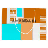 ジオメトリ形状の切り取り紙 ラージペーパーバッグ (裏面)