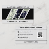 ジオメトリ形状建築サイト  名刺 (正面/裏面)