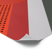 ジオメトリ矢印抽象デザイン ポスター (角)