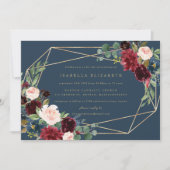 ジオメトリ秋エレガンス《キリスト教》洗礼式や命名式招待状 招待状 (正面)