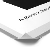 ジオメトリ算数ポスター：点線飛行機と無地の ポスター (角)