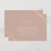 ジオメトリ縁どRSVPカード 出欠カード (正面/裏面)