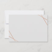 ジオメトリ縁どRSVPカード 出欠カード (裏面)