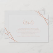 ジオメトリ縁どRSVPカード 出欠カード (正面/裏面)