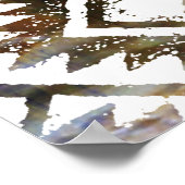 ジオメトリ繰り返し、テクスチャ付きの背景 ポスター (角)