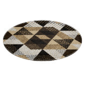 ジオメトリ繰り返し:テクスチャ付き背景デザイン カッティングボード (角)