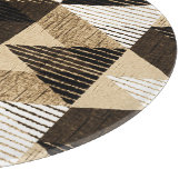 ジオメトリ繰り返し:テクスチャ付き背景デザイン カッティングボード (角)