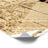 ジオメトリ繰り返し：テクスチャ付き背景デザイン ポスター (角)