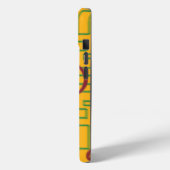 ジオメトリ背景のカボチャ Case-Mate iPhoneケース (裏面 / 左)