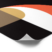 ジオメトリ背景デザイン。抽象芸術アートワーク ポスター (角)