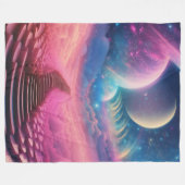 「ジオメトリ背景」 フリースブランケット (正面(横))