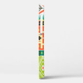 ジオメトリ要素を含むシームレスなトライバルパターン Case-Mate iPhoneケース (裏面 / 左)