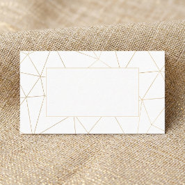 ジオメトリ金ゴールドフレームゲスト名座席表 プレイスカード