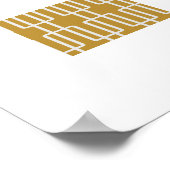 ジオメトリ1抽象芸術パターン ポスター (角)