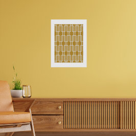 ジオメトリ1抽象芸術パターン ポスター