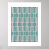 ジオメトリ1抽象芸術パターン ポスター (正面)