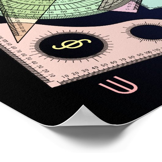 ジオメトリ ポスター (角)