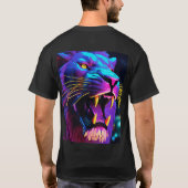 ジオメト威厳のあるリオン頭アイソメ Tシャツ (裏面)