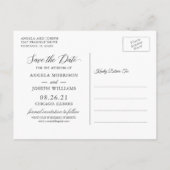 ジオメト素朴リロマンスフローラ日付の保存 案内ポストカード (裏面)