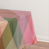 ジオメト素朴リ自然プレイドパターンの暖かいトーン テーブルクロス (インサイチュ)